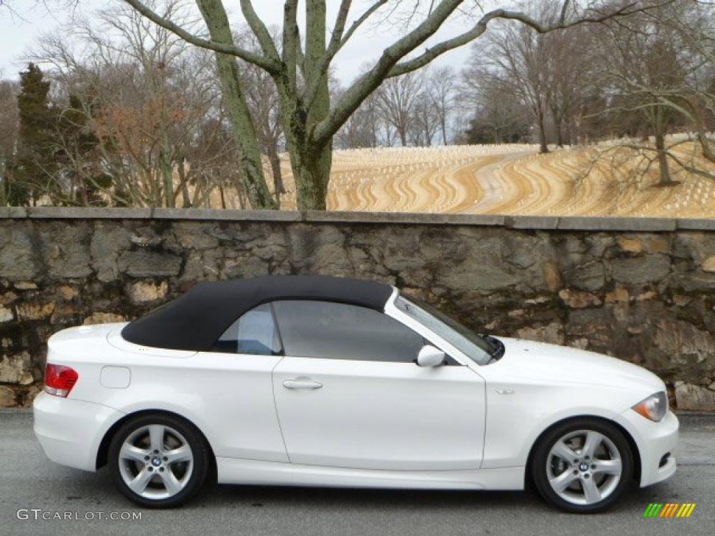 2008 1 Series 135i Convertible - Alpine White / Savanna Beige photo #11