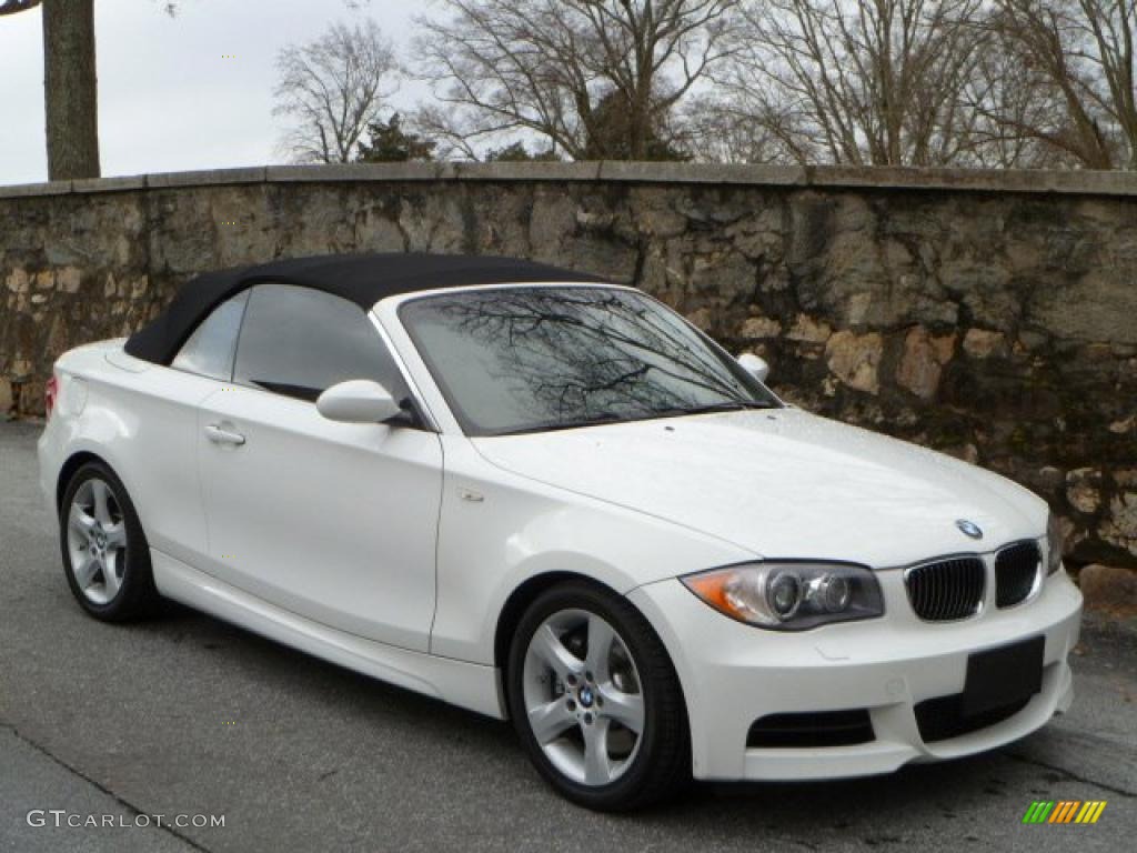 2008 1 Series 135i Convertible - Alpine White / Savanna Beige photo #12
