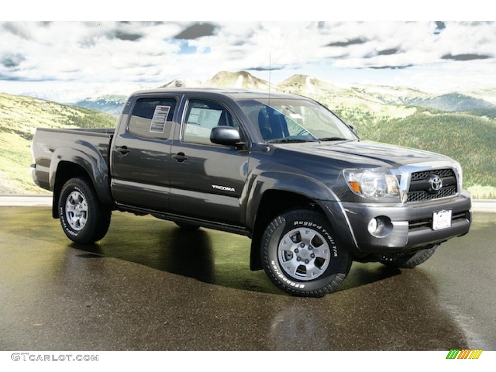 2011 Tacoma V6 TRD Double Cab 4x4 - Magnetic Gray Metallic / Graphite Gray photo #1