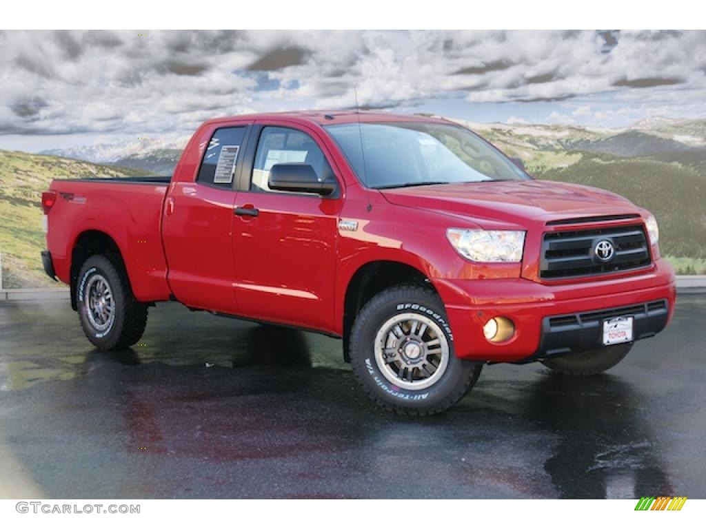 2011 Tundra TRD Rock Warrior Double Cab 4x4 - Radiant Red / Graphite Gray photo #1