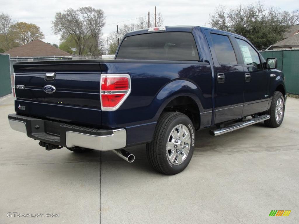 Dark Blue Pearl Metallic 2011 Ford F150 XLT SuperCrew Exterior Photo #46201892