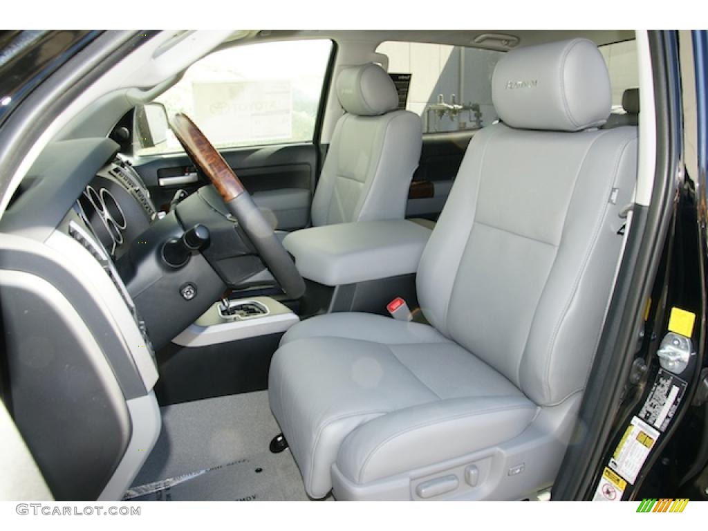 Graphite Gray Interior 2011 Toyota Tundra Platinum CrewMax 4x4 Photo #46201955