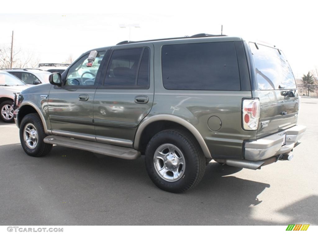 2000 Expedition Eddie Bauer 4x4 - Estate Green Metallic / Medium Parchment photo #4