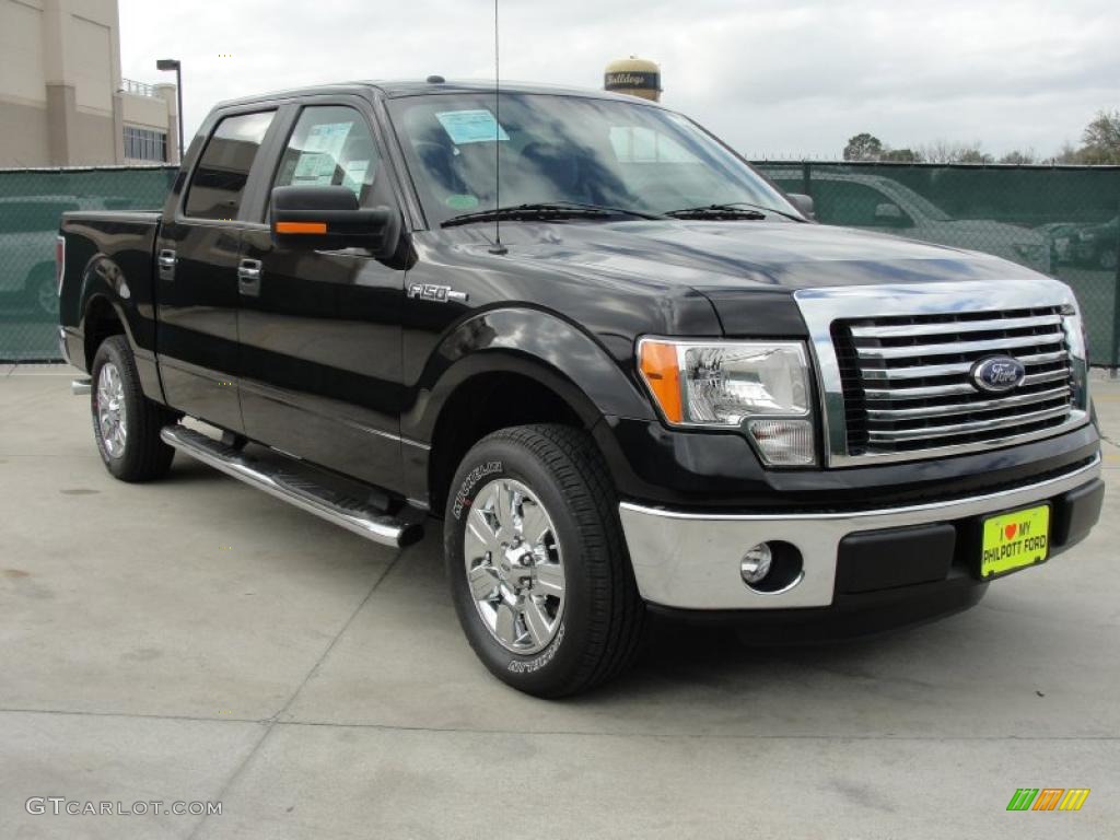 Tuxedo Black Metallic 2011 Ford F150 XLT SuperCrew Exterior Photo #46204244