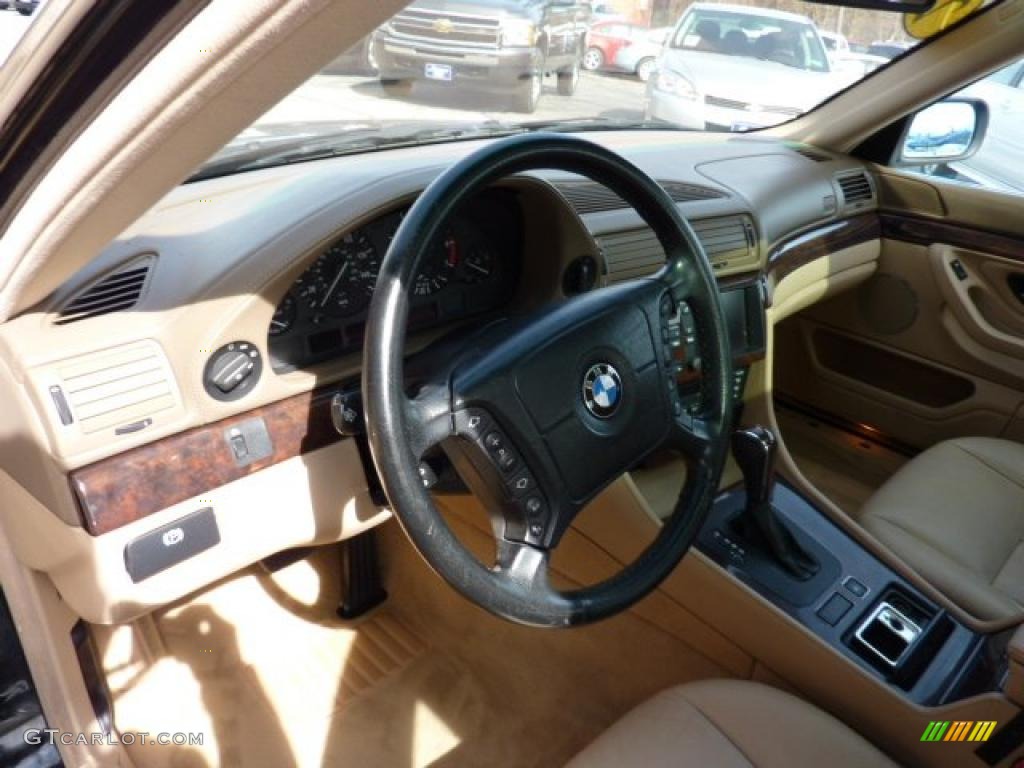 2000 BMW 7 Series 750iL Sedan Sand Dashboard Photo #46204322