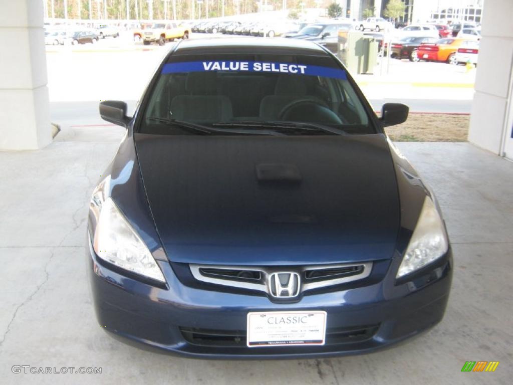 2003 Accord DX Sedan - Eternal Blue Pearl / Gray photo #7