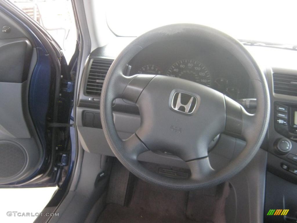 2003 Accord DX Sedan - Eternal Blue Pearl / Gray photo #9