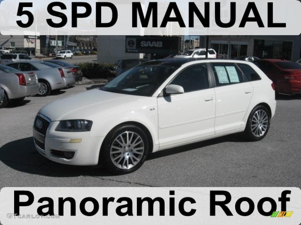 2006 A3 2.0T - Arctic White / Black photo #1