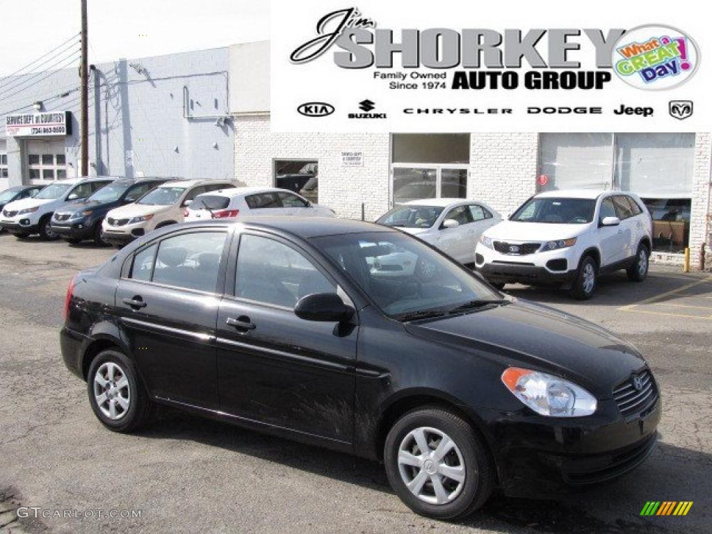 Ebony Black Hyundai Accent