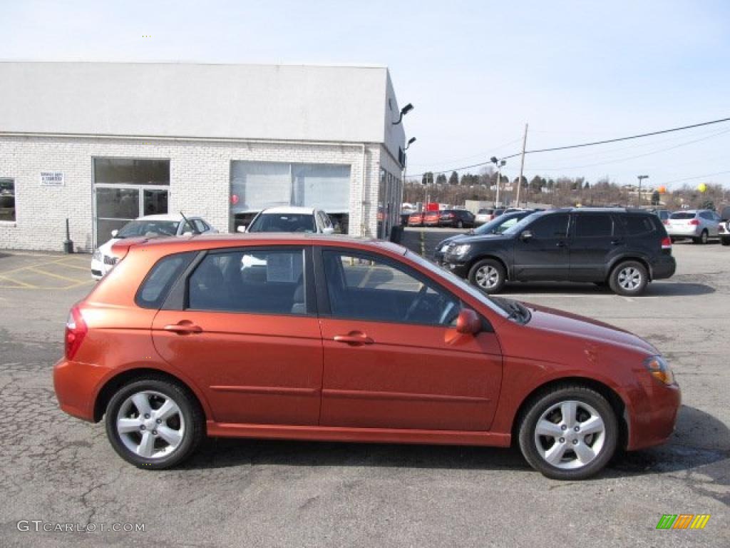 Copperhead Orange Metallic 2009 Kia Spectra 5 SX Wagon Exterior Photo #46205981
