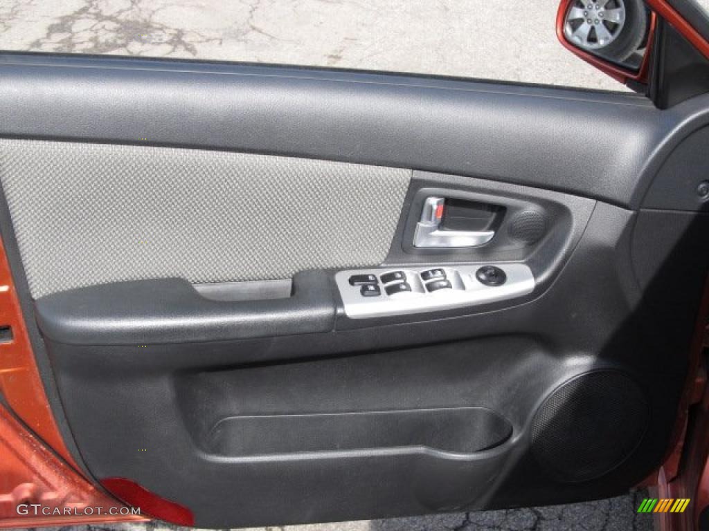 2009 Kia Spectra 5 SX Wagon Black Door Panel Photo #46206062