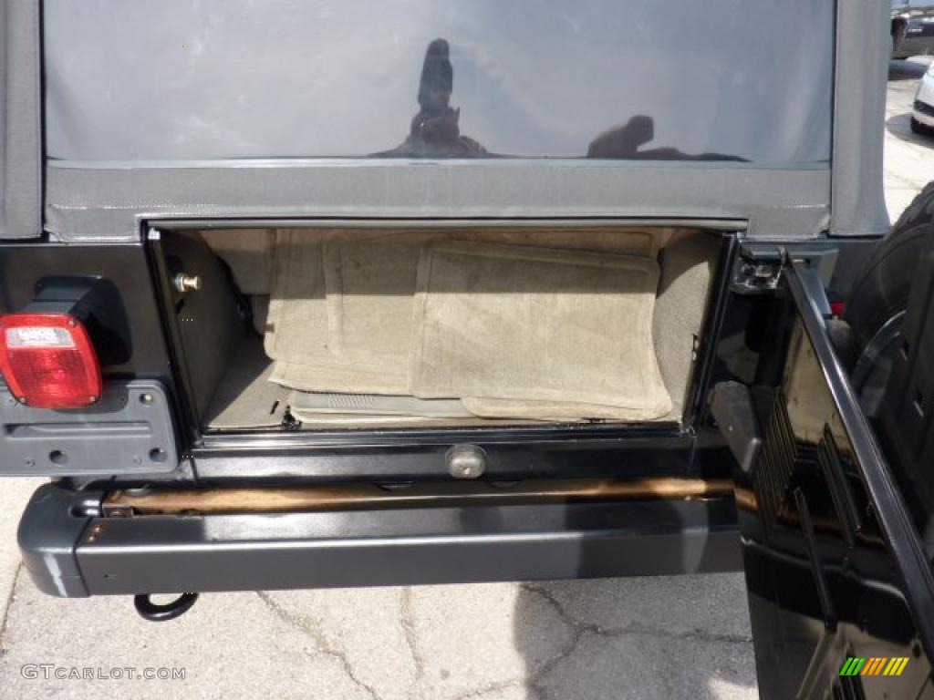 2004 Wrangler Sahara 4x4 - Black / Khaki photo #17