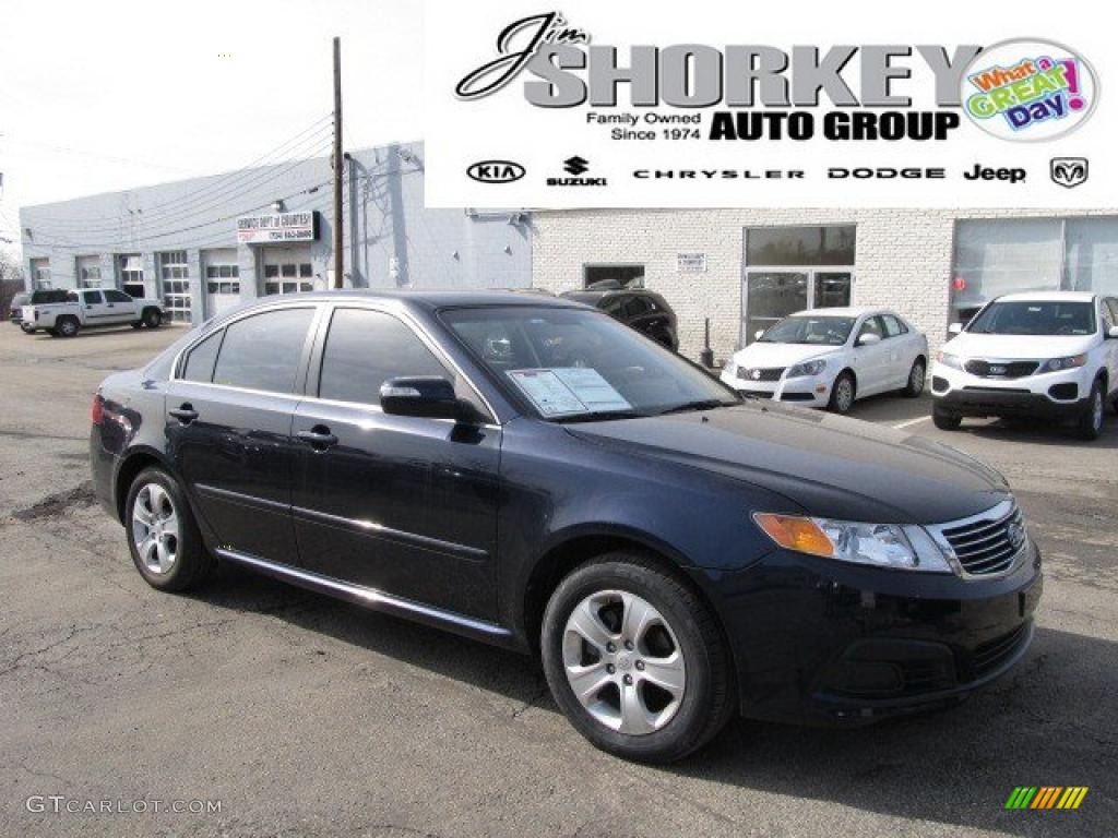 2009 Optima LX - Midnite Blue / Gray photo #1
