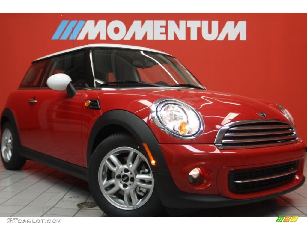 2011 Cooper Hardtop - Chili Red / Carbon Black photo #1