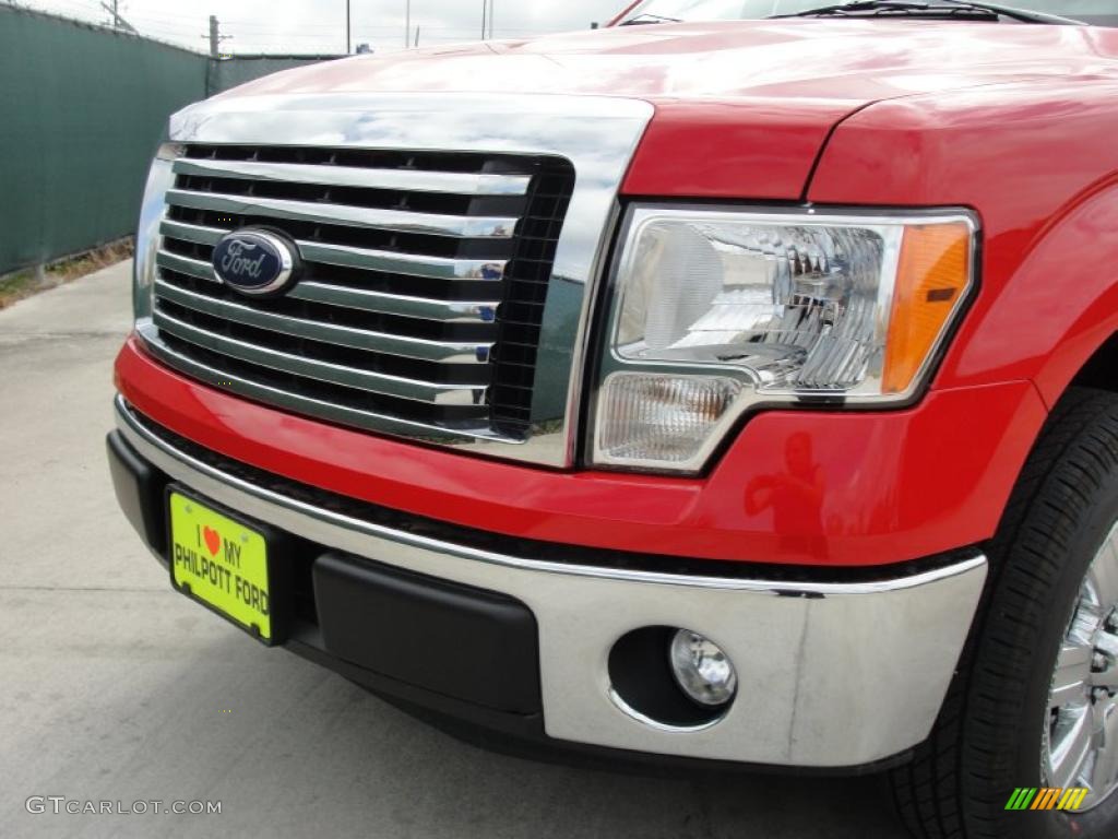 2011 F150 XLT SuperCrew - Race Red / Steel Gray photo #10