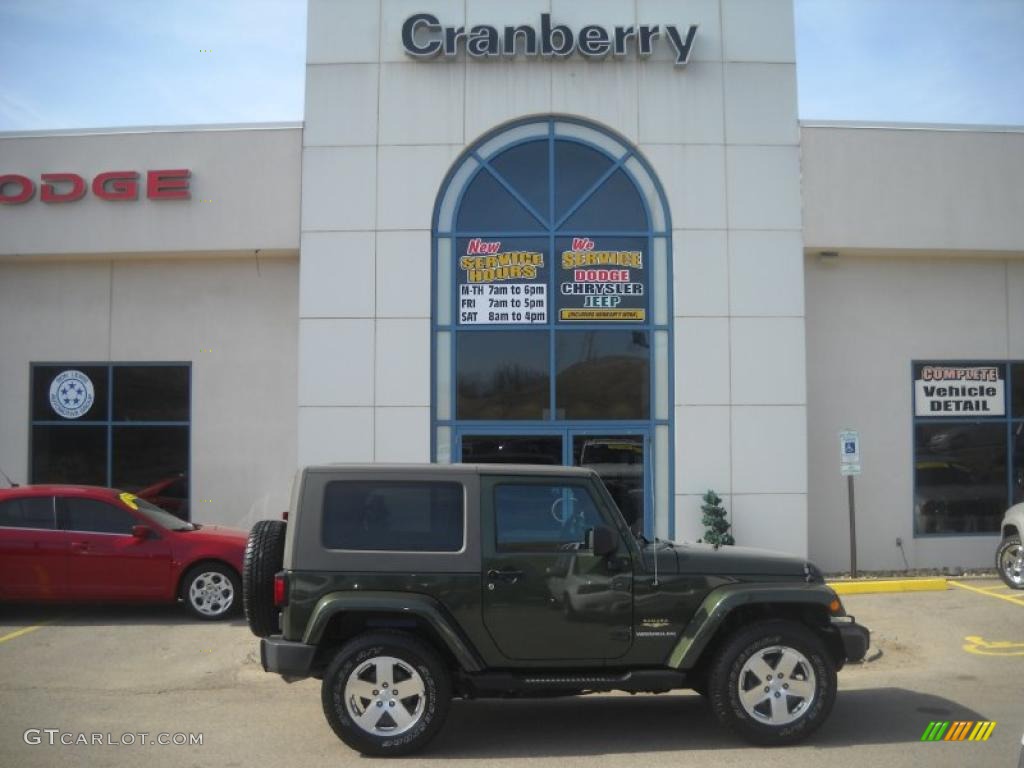 2008 Wrangler Sahara 4x4 - Jeep Green Metallic / Dark Slate Gray/Medium Slate Gray photo #1