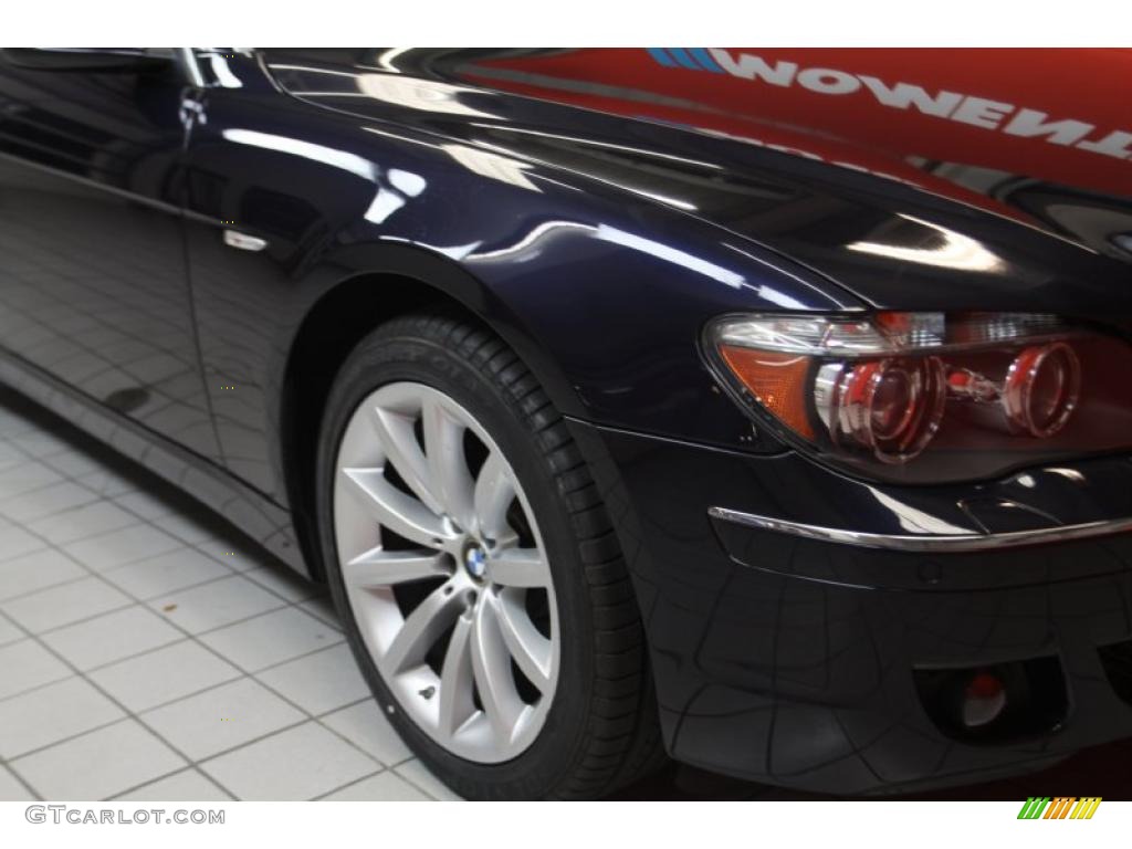 2008 7 Series 750Li Sedan - Monaco Blue Metallic / Cream Beige photo #17