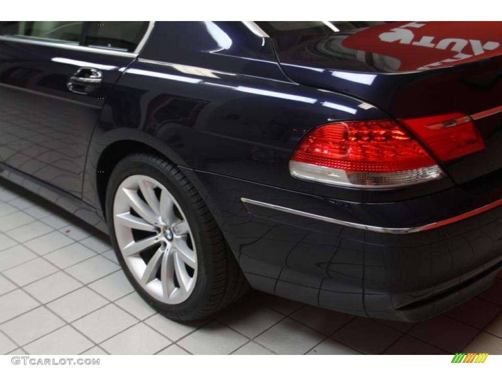 2008 7 Series 750Li Sedan - Monaco Blue Metallic / Cream Beige photo #23