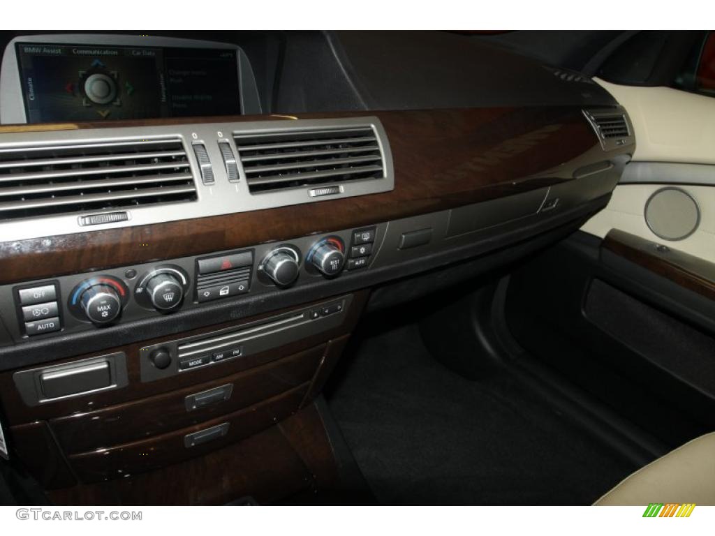 2008 7 Series 750Li Sedan - Monaco Blue Metallic / Cream Beige photo #28