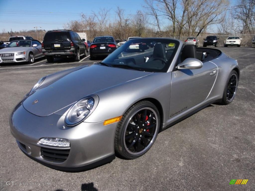 Platinum Silver Metallic 2011 Porsche 911 Carrera GTS Cabriolet Exterior Photo #46208708