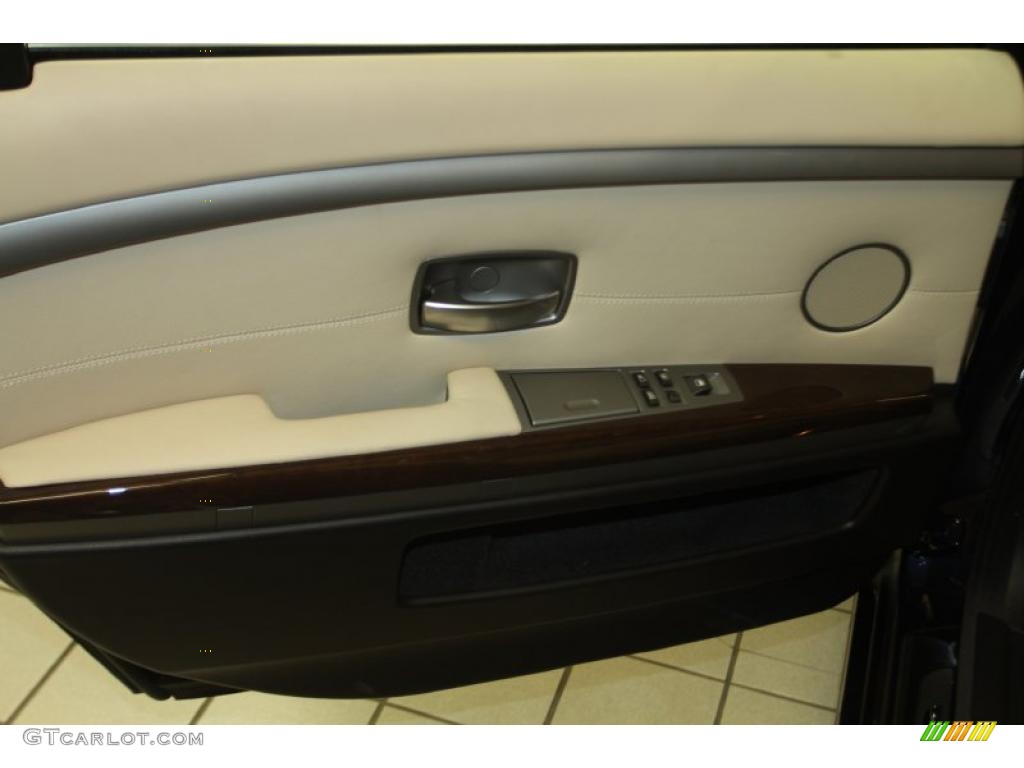 2008 7 Series 750Li Sedan - Monaco Blue Metallic / Cream Beige photo #46