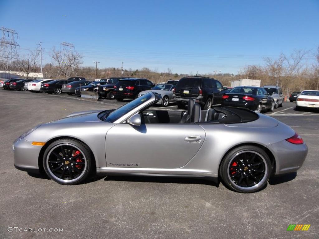 Platinum Silver Metallic 2011 Porsche 911 Carrera GTS Cabriolet Exterior Photo #46208831