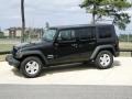 Black 2010 Jeep Wrangler Unlimited Sport Exterior