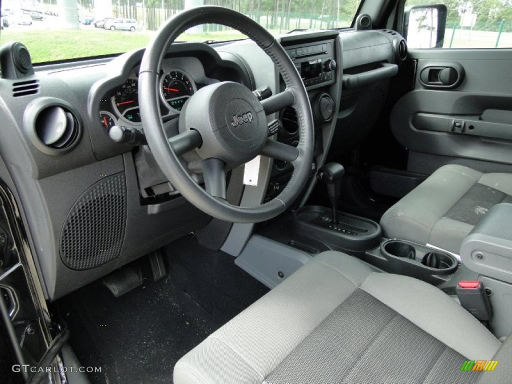 Dark Slate Gray/Medium Slate Gray Interior 2010 Jeep Wrangler Unlimited Sport Photo #46209719