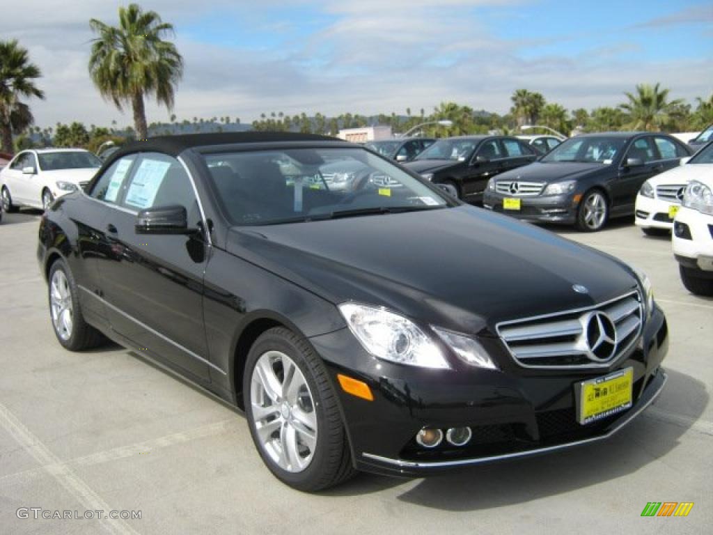 2011 E 350 Cabriolet - Black / Black photo #1