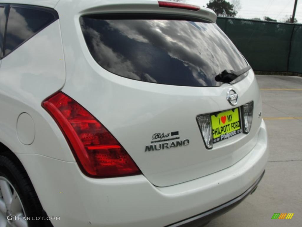 2003 Murano SE - Glacier White Pearl / Cafe Latte photo #20