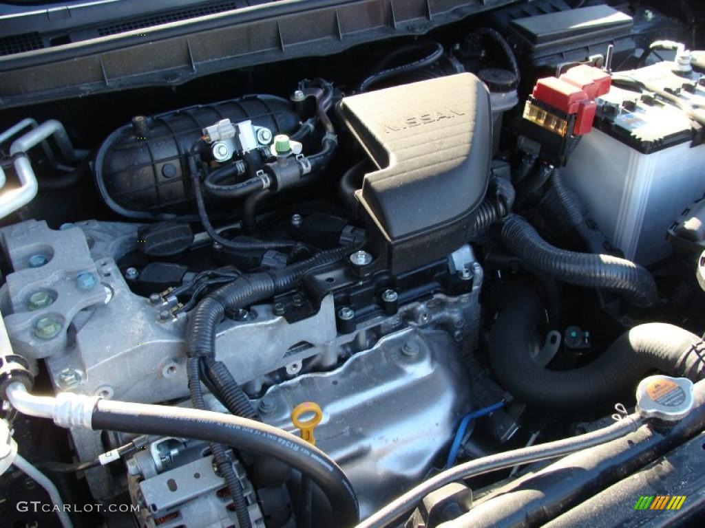 2011 Rogue S AWD - Wicked Black / Black photo #26