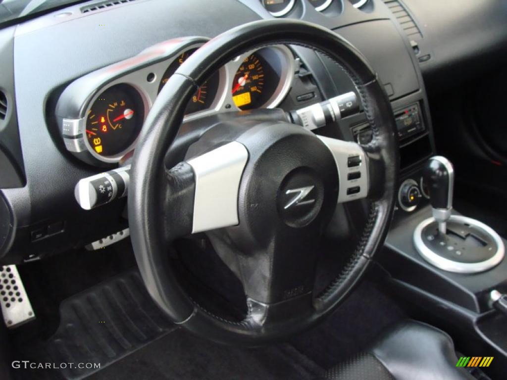2005 350Z Touring Coupe - Chrome Silver Metallic / Charcoal photo #18