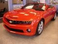 Inferno Orange Metallic 2011 Chevrolet Camaro SS/RS Convertible Exterior