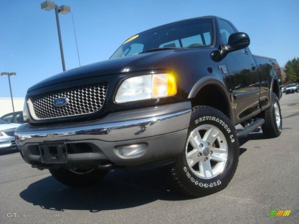 2002 F150 FX4 Regular Cab 4x4 - Black / Medium Graphite photo #1