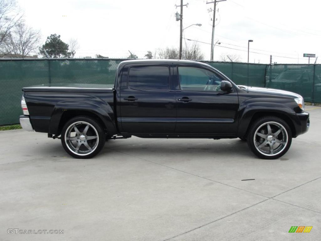 Black Sand Pearl 2007 Toyota Tacoma V6 SR5 PreRunner Double Cab Exterior Photo #46215236