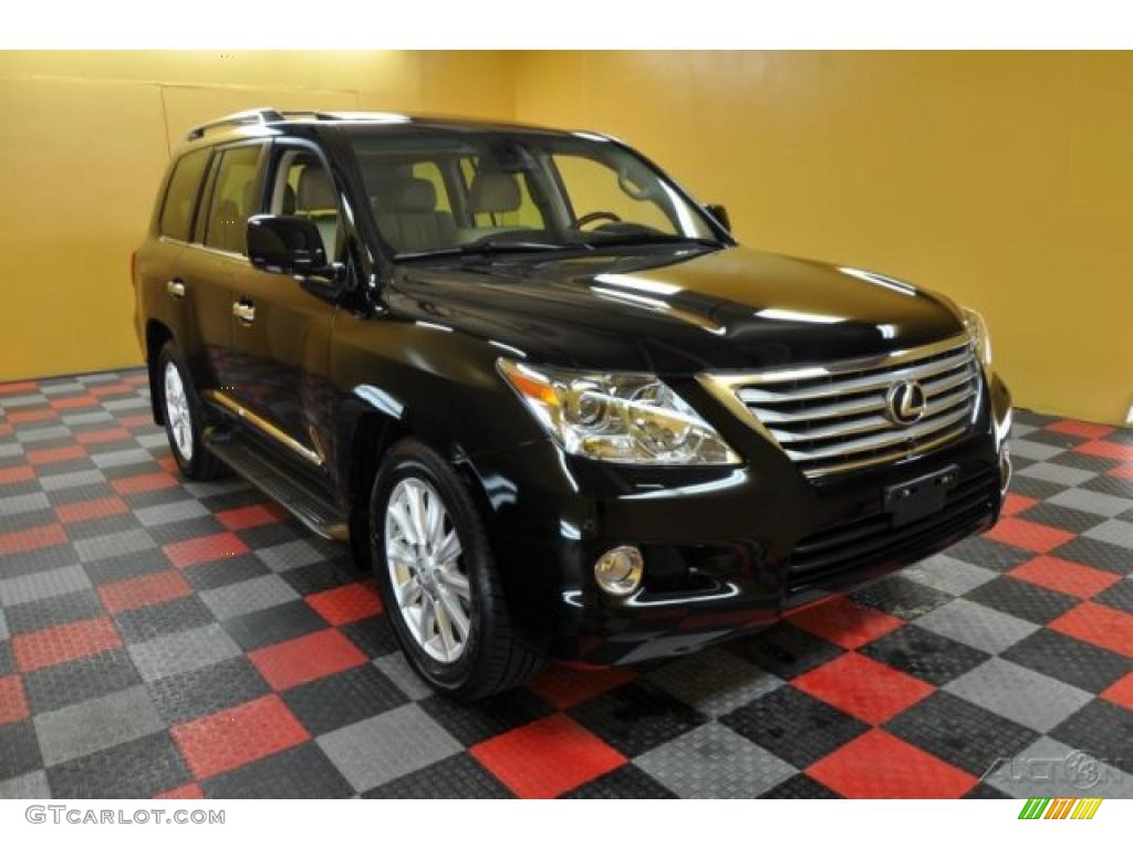 2008 LX 570 - Onyx Black / Cashmere photo #1