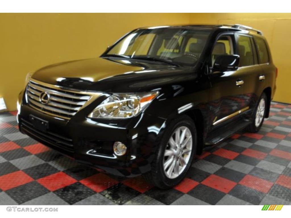 2008 LX 570 - Onyx Black / Cashmere photo #2