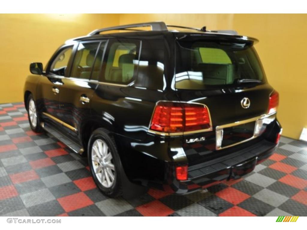 2008 LX 570 - Onyx Black / Cashmere photo #3