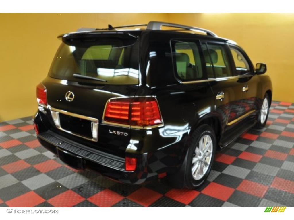 2008 LX 570 - Onyx Black / Cashmere photo #4