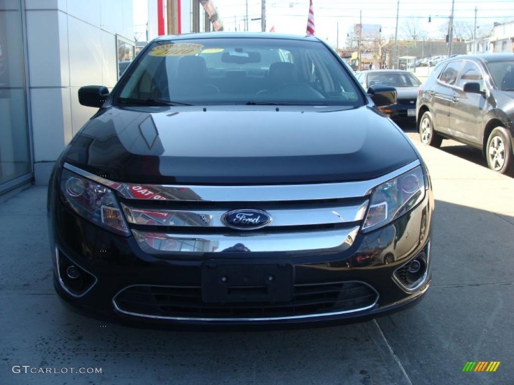 2010 Fusion SEL - Tuxedo Black Metallic / Charcoal Black photo #3