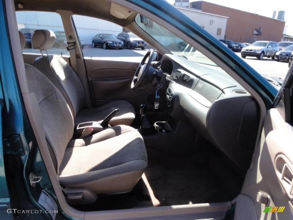 1998 Escort SE Sedan - Pacific Green Metallic / Beige photo #19