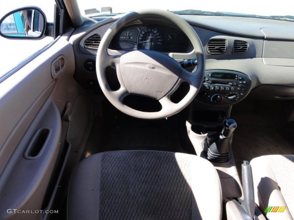 1998 Escort SE Sedan - Pacific Green Metallic / Beige photo #26