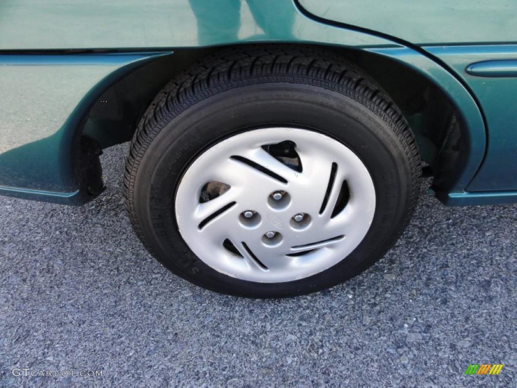 1998 Escort SE Sedan - Pacific Green Metallic / Beige photo #28