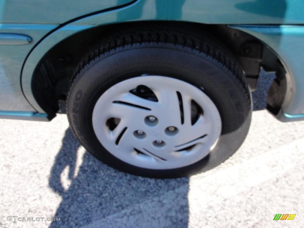 1998 Escort SE Sedan - Pacific Green Metallic / Beige photo #37