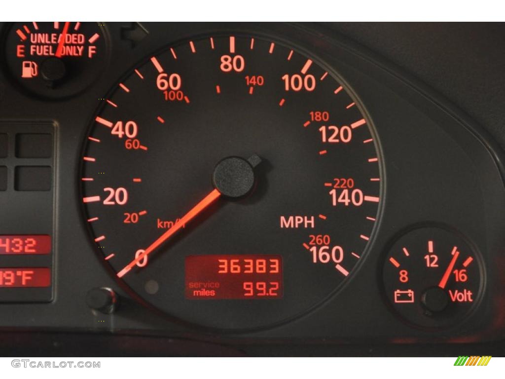 1999 A4 1.8T quattro Sedan - Laser Red / Onyx photo #6