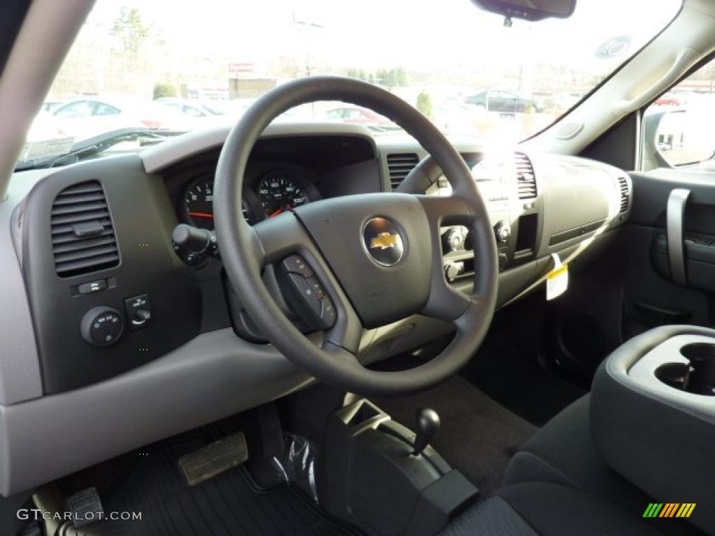 2011 Silverado 1500 LS Extended Cab 4x4 - Taupe Gray Metallic / Dark Titanium photo #13