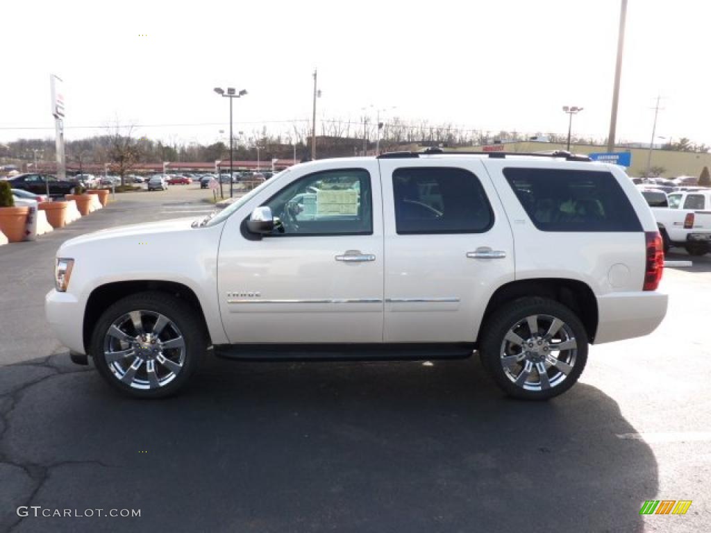 White Diamond Tricoat 2011 Chevrolet Tahoe LTZ 4x4 Exterior Photo #46224200