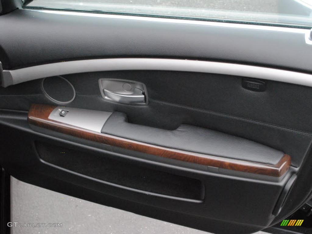 2008 BMW 7 Series 750Li Sedan Black Door Panel Photo #46224296