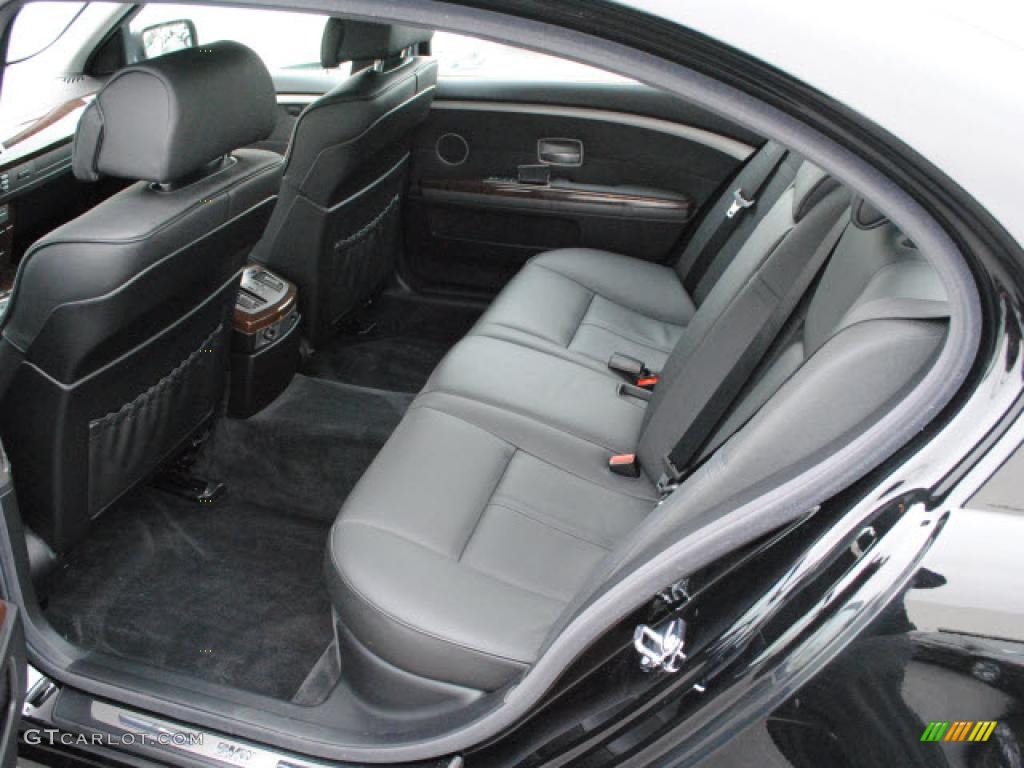 Black Interior 2008 BMW 7 Series 750Li Sedan Photo #46224410