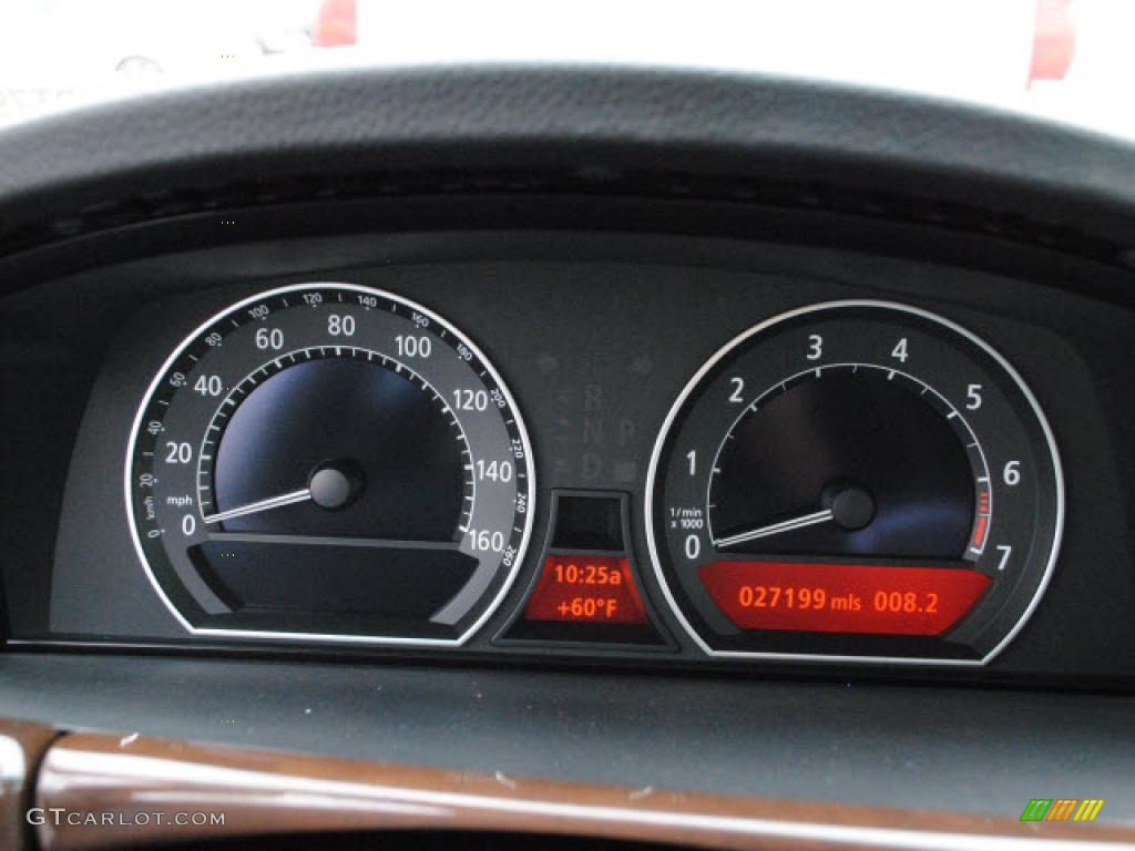 2008 BMW 7 Series 750Li Sedan Gauges Photo #46224500
